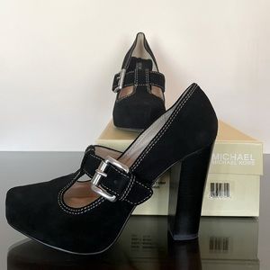 Michael Kors Annabel T-Strap 8.5, Black